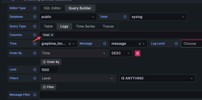Query Config